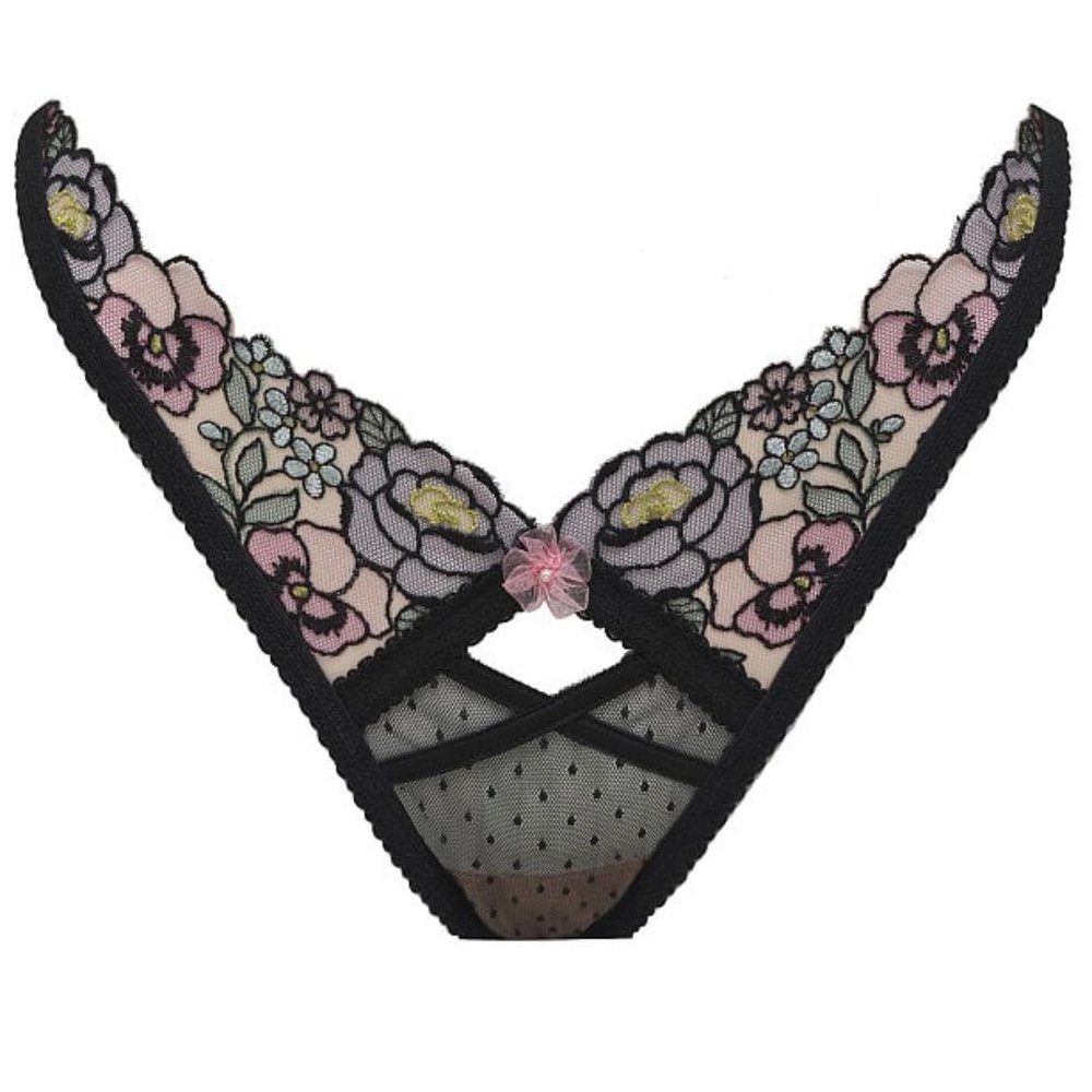VS FOR LOVE & LEMONS Clara Thong Panty Gorgeous Sexy Romantic NWT